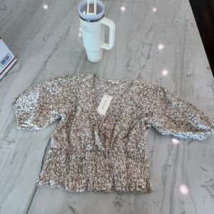 Sim and Sam floral blouse